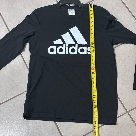 Adidas Men Logo Graphic Black Long Sleeve Crew Neck size Small. - Picture 7 of 7